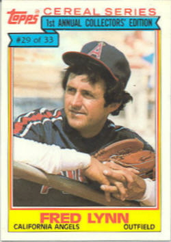 1984 Topps Cereal Baseball Cards